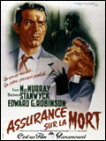 'Double indemnity' ('Assurance sur la mort) : le chef d'oeuvre inégalé du film noir -- 26/08/07 'Double indemnity' ('Assurance sur la mort) : le chef d'oeuvre inégalé du film noir -- 26/08/07