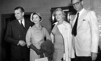 Laurence Olivier, Vivien Leigh, Marylin Monroe, Arthur Miller ("Le Prince et la danseuse" (1957)